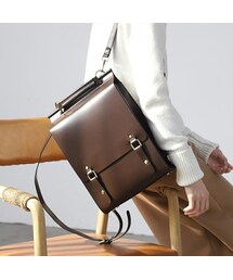 Baginning | 牛革 レトロ サッチェルバッグ 高品質バックパック 学院風 アンティーク リュックサック 男女兼用(バックパック/リュック)