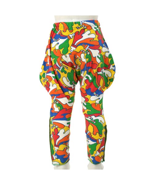 BOO HOMES（ブー オム）の「ロングパンツ（イロイロ柄）（パンツ・キッズ・レインボー・XS(80~90cm)/S(100~110cm)/M(120~130cm)/L(140~150cm)）」の4枚目の写真