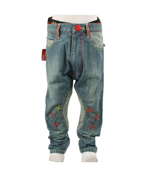 BOO HOMES(ブー オム)の「デニムロングパンツ(ブタさんポケット)(パンツ・キッズ・ライトインディゴ・90cm/100cm/110cm/120cm/130cm)」の2枚目の写真