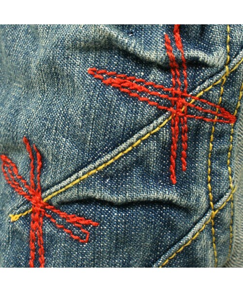 BOO HOMES(ブー オム)の「デニムロングパンツ(ブタさんポケット)(パンツ・キッズ・ライトインディゴ・90cm/100cm/110cm/120cm/130cm)」の6枚目の写真