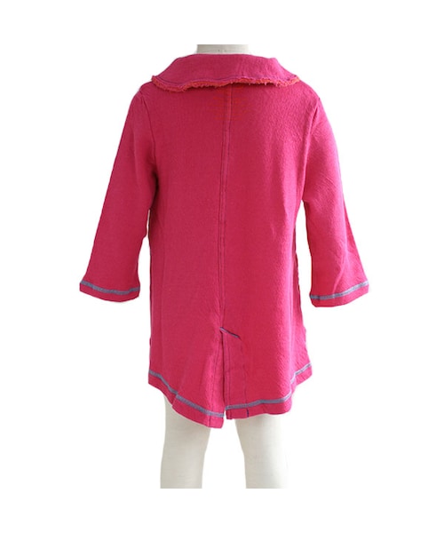 One deux boo（ワンドゥーブー）の「ロングスリーブジャケット（トップス・キッズ・ブルー/グレー/ピンク・XS(80~90cm)/S(100~110cm)/M(120~130cm)/L(140~150cm)）」の9枚目の写真