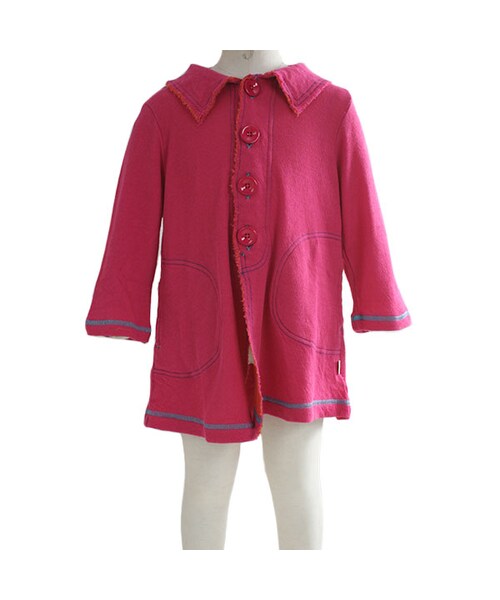 One deux boo（ワンドゥーブー）の「ロングスリーブジャケット（トップス・キッズ・ブルー/グレー/ピンク・XS(80~90cm)/S(100~110cm)/M(120~130cm)/L(140~150cm)）」の7枚目の写真