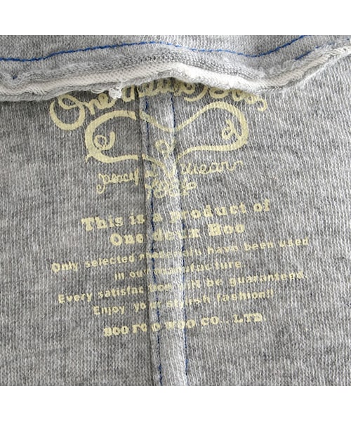 One deux boo（ワンドゥーブー）の「ロングスリーブジャケット（トップス・キッズ・ブルー/グレー/ピンク・XS(80~90cm)/S(100~110cm)/M(120~130cm)/L(140~150cm)）」の15枚目の写真