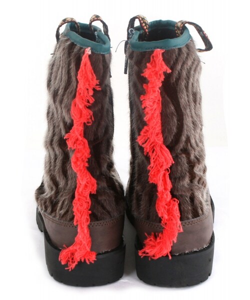 BOO SHOES（ブー シューズ）の「ブーツ（ゼブラ）（シューズ・キッズ・ブラック/ブラウン・15cm/16cm/17cm/18cm/19cm/20cm/21cm/22cm/23cm/24cm）」の7枚目の写真