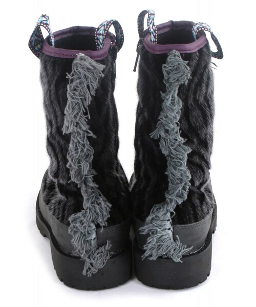 BOO SHOES（ブー シューズ）の「ブーツ（ゼブラ）（シューズ・キッズ・ブラック/ブラウン・15cm/16cm/17cm/18cm/19cm/20cm/21cm/22cm/23cm/24cm）」の3枚目の写真