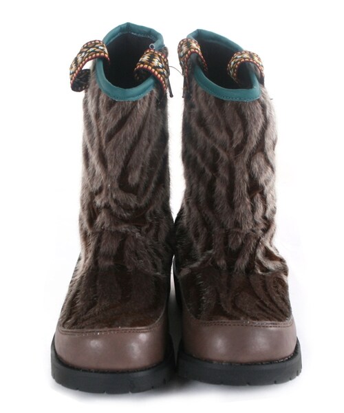 BOO SHOES（ブー シューズ）の「ブーツ（ゼブラ）（シューズ・キッズ・ブラック/ブラウン・15cm/16cm/17cm/18cm/19cm/20cm/21cm/22cm/23cm/24cm）」の5枚目の写真