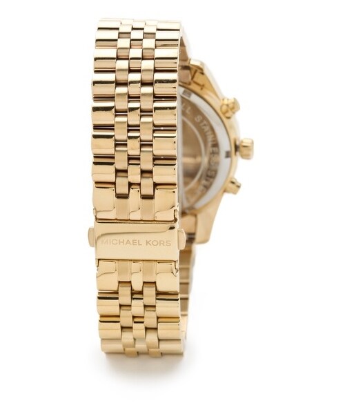 MICHAEL KORS（マイケルコース）の「Michael Kors Men's Oversized Lexington Watch（アナログ腕時計・Gold・One Size）」の3枚目の写真