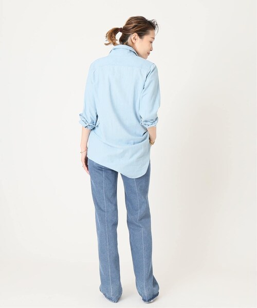 DEUXIEME CLASSE - 新品　MADISONBLUE シャンブレー　madame ワークシャツ Deuxieme Classe（ドゥーズィエムクラス）の「シャンブレー