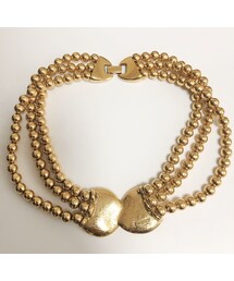 retro tripled-ball necklace/レトロポール３連ネックレス