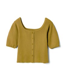 GRL | フロントボタンスクエアネックパフスリーブトップス(Tシャツ/カットソー)