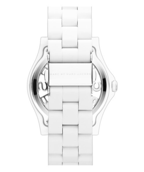 Marc by Marc Jacobs（マークバイマークジェイコブス）の「MARC BY MARC JACOBS 'Henry Skeleton' Bracelet Watch, 41mm（アナログ腕時計・White）」の2枚目の写真
