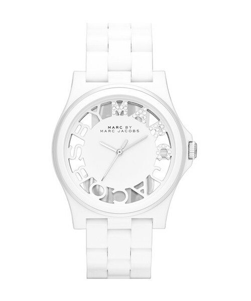 Marc by Marc Jacobs（マークバイマークジェイコブス）の「MARC BY MARC JACOBS 'Henry Skeleton' Bracelet Watch, 41mm（アナログ腕時計・White）」の4枚目の写真