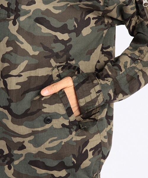 DOUBLE NAME（ダブルネーム）の「ＢＩＧサイズＭＡ－１（ジャケット/アウター・カーキ/チャコールグレー・FREE）」の5枚目の写真