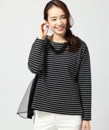 GLOBAL WORK | 【WEB先行予約】サイドオーガンジープルオーバー長袖(トップス)