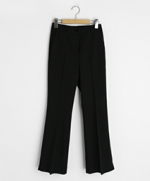 DHOLIC（ディーホリック）の「スリットブーツカットスラックス（スラックス・レディース・グリーン/その他/ブラック・S/M/L）」の2枚目の写真