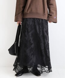 IENA | Klauber レースフレアスカート◆(スカート)