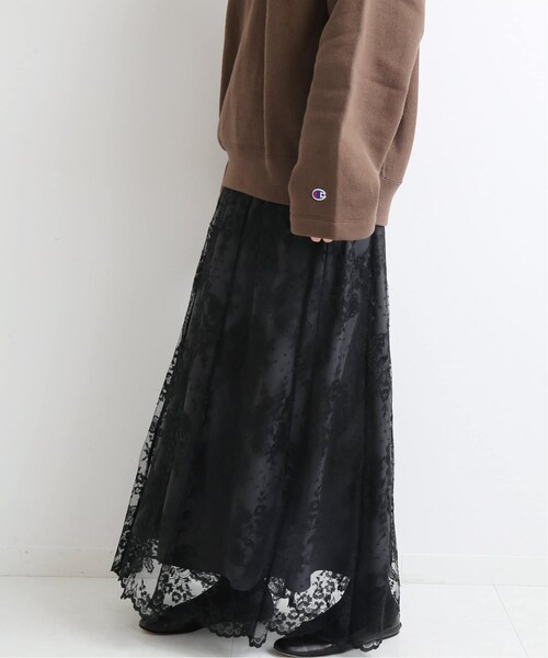 IENA(イエナ)の「Klauber レースフレアスカート◆(スカート・ブラック/34/36/在庫あり/38/残り2点)」の22枚目の写真