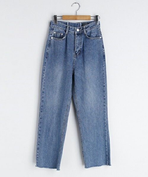 DHOLIC（ディーホリック）の「バックレースアップデニムパンツ（デニムパンツ・レディース・ブラック/ブルー・S/M）」の2枚目の写真