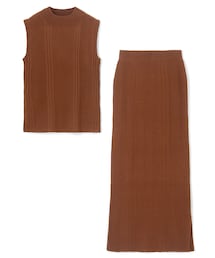 GRL | ノースリーブニットXサイドスリットタイトスカートセットアップ(セットアップ)