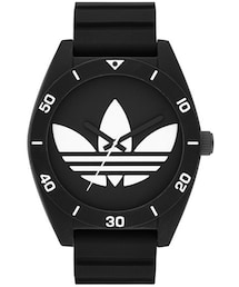 adidas | adidas Originals 'Santiago XL' Silicone Strap Watch, 50mm(アナログ腕時計)