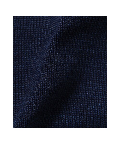 URBAN RESEARCH（アーバンリサーチ）の「インディゴ7分袖ニット（トップス・メンズ・INDIGO濃/INDIGO淡・M/L）」の9枚目の写真