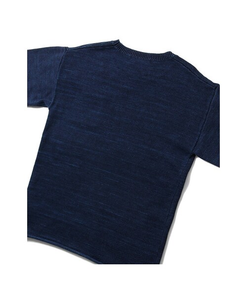 URBAN RESEARCH（アーバンリサーチ）の「インディゴ7分袖ニット（トップス・メンズ・INDIGO濃/INDIGO淡・M/L）」の8枚目の写真