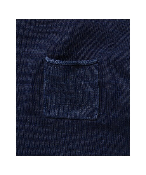 URBAN RESEARCH（アーバンリサーチ）の「インディゴ7分袖ニット（トップス・メンズ・INDIGO濃/INDIGO淡・M/L）」の5枚目の写真