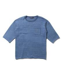URBAN RESEARCH | インディゴ7分袖ニット(トップス)