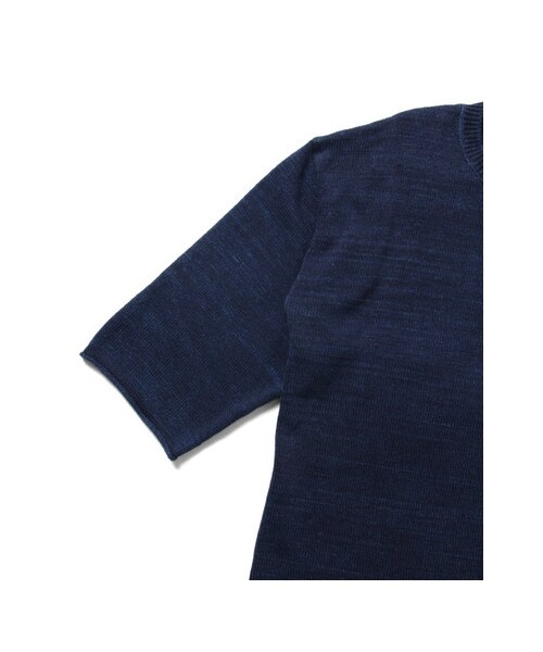 URBAN RESEARCH（アーバンリサーチ）の「インディゴ7分袖ニット（トップス・メンズ・INDIGO濃/INDIGO淡・M/L）」の4枚目の写真