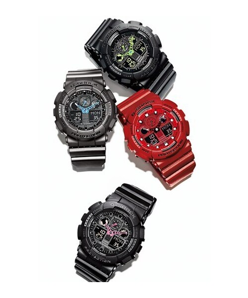 G-SHOCK（ジーショック）の「G-Shock 'Neon Highlights' Ana-Digi Watch, 55mm（アナログ腕時計・Black/ Pink）」の4枚目の写真