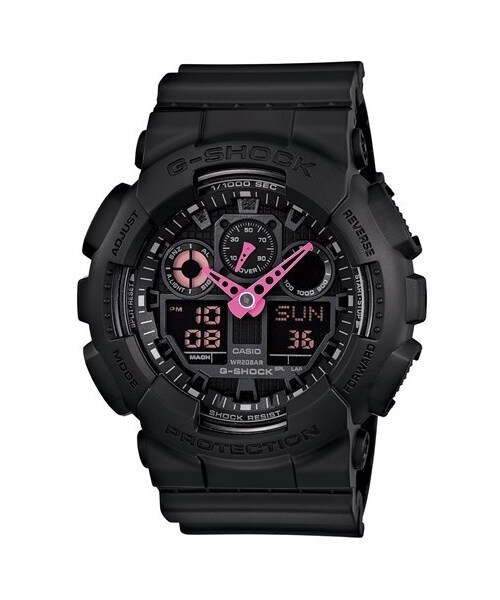 G-SHOCK（ジーショック）の「G-Shock 'Neon Highlights' Ana-Digi Watch, 55mm（アナログ腕時計・Black/ Pink）」の3枚目の写真
