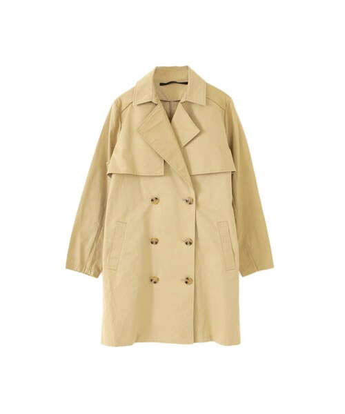KBF（ケイビーエフ）の「KBF+　トレンチコート（ジャケット/アウター・レディース・ベージュ/モカ/ダークネイビー・one）」の2枚目の写真