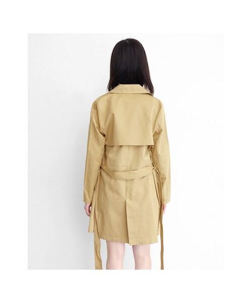 KBF（ケイビーエフ）の「KBF+　トレンチコート（ジャケット/アウター・レディース・ベージュ/モカ/ダークネイビー・one）」の8枚目の写真