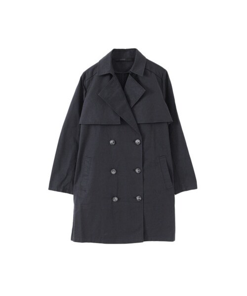 KBF（ケイビーエフ）の「KBF+　トレンチコート（ジャケット/アウター・レディース・ベージュ/モカ/ダークネイビー・one）」の3枚目の写真