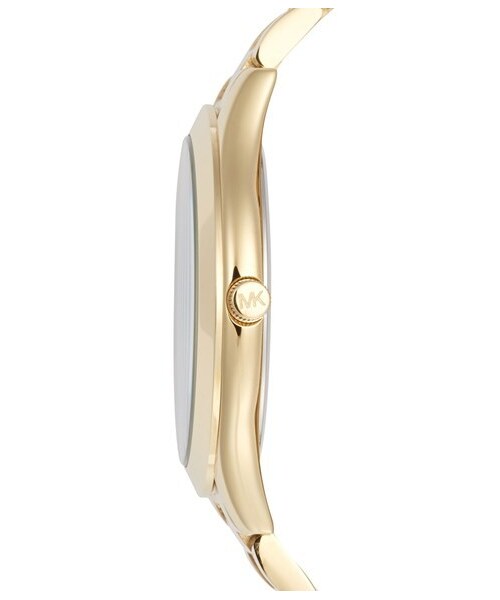 MICHAEL KORS（マイケルコース）の「MICHAEL Michael Kors Michael Kors 'Slim Runway' Bracelet Watch, 42mm（アナログ腕時計・Gold/ Blue）」の2枚目の写真