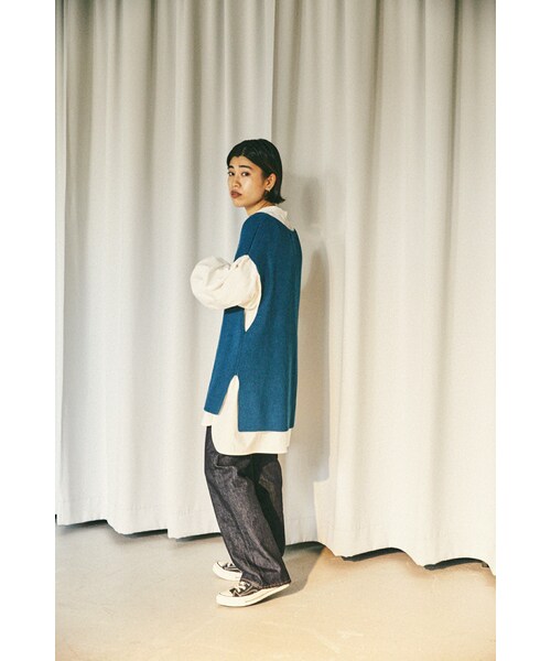 BLACK BY MOUSSY（ブラックバイマウジー）の「gather sleeve pullover 