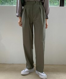 DHOLIC STYLE | [URBANROSY] バックルベルト付タックパンツ(その他パンツ)