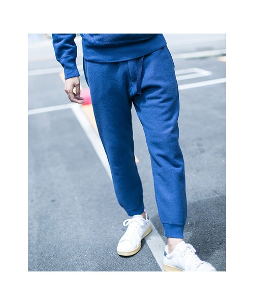 URBAN RESEARCH DOORS(アーバンリサーチドアーズ)の「Mt Design 3776 x Champion 別注RW WEBBING BELT SWEAT PANTS(パンツ・メンズ・オートミール/シルバーグレー/ネイビー・M/L)」の5枚目の写真