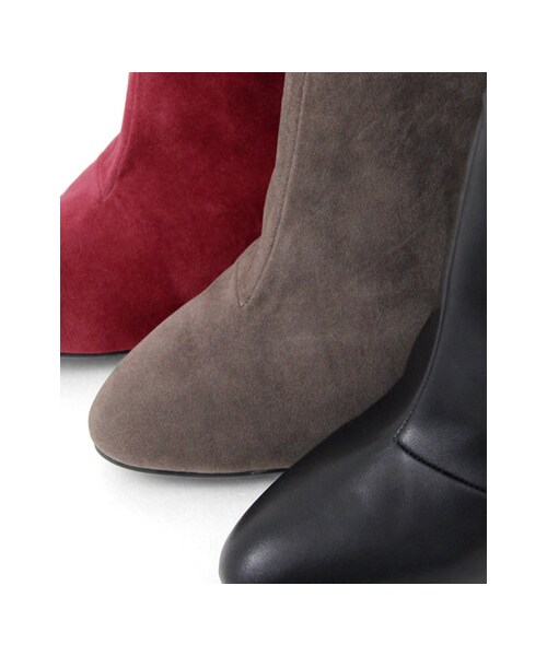RODE SKO(ロデスコ)の「バックジップヒールブーツ(シューズ・レディース・BLACK/GRAY SUEDE/WINE SUEDE・36/37/38/39)」の13枚目の写真