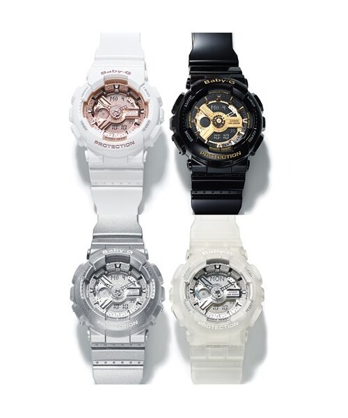 BABY-G（ベイビージー）の「Baby-G 'Mini Gloss' Ana-Digi Watch, 43mm（アナログ腕時計・White/ Champagne）」の3枚目の写真
