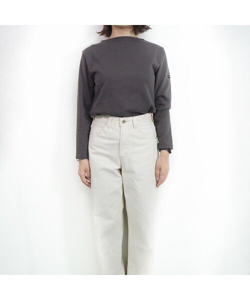 SAINT JAMES（セントジェームス）の「OUESSANT "SOLID" [ TAUPE(TPE) ]（Tシャツ/カットソー・レディース・その他）」の2枚目の写真