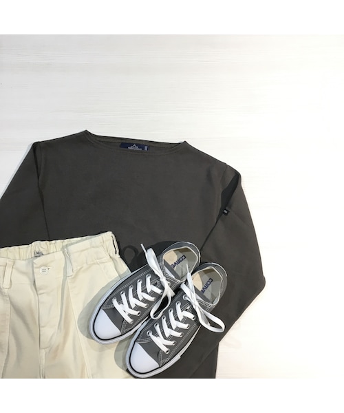 SAINT JAMES（セントジェームス）の「OUESSANT "SOLID" [ TAUPE(TPE) ]（Tシャツ/カットソー・レディース・その他）」の5枚目の写真