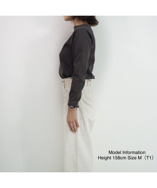 SAINT JAMES（セントジェームス）の「OUESSANT "SOLID" [ TAUPE(TPE) ]（Tシャツ/カットソー・レディース・その他）」の3枚目の写真