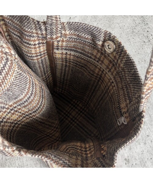 copine（コピン）の「デイリーに使えるA4サイズ対応！チェック柄カジュアルトートバッグ(2color)【クリックポスト対象商品】（トートバッグ・レディース・その他）」の13枚目の写真