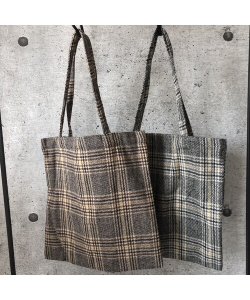 copine（コピン）の「デイリーに使えるA4サイズ対応！チェック柄カジュアルトートバッグ(2color)【クリックポスト対象商品】（トートバッグ・レディース・その他）」の15枚目の写真