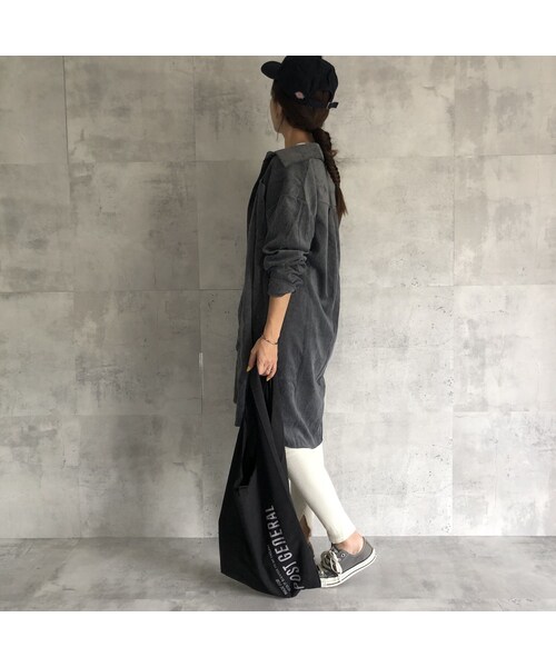 copine(コピン)の「10月9日再入荷!ゆるっとオーバーサイズ!コーデュロイロングシャツ(2color)【クリックポスト対象商品】(シャツ/ブラウス・レディース・その他)」の11枚目の写真