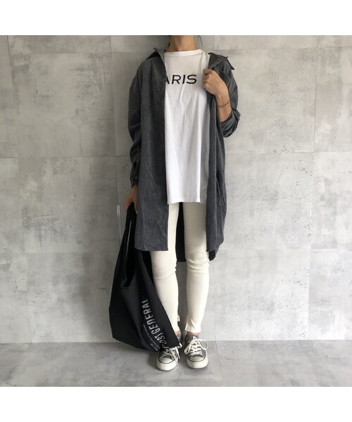 copine(コピン)の「10月9日再入荷!ゆるっとオーバーサイズ!コーデュロイロングシャツ(2color)【クリックポスト対象商品】(シャツ/ブラウス・レディース・その他)」の10枚目の写真