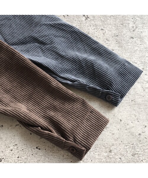 copine(コピン)の「10月9日再入荷!ゆるっとオーバーサイズ!コーデュロイロングシャツ(2color)【クリックポスト対象商品】(シャツ/ブラウス・レディース・その他)」の15枚目の写真
