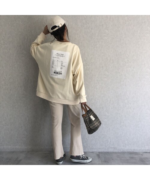 copine（コピン）の「楽な着心地ウエストゴム！ワッフルソフトフレアパンツ(2color)【クリックポスト対象商品】（その他パンツ・レディース・その他）」の3枚目の写真