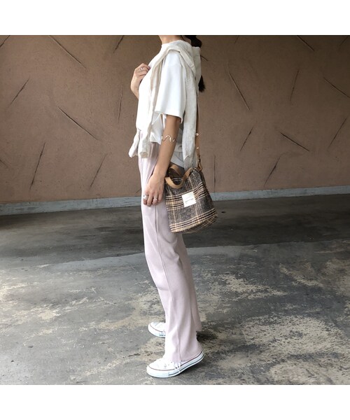 copine（コピン）の「楽な着心地ウエストゴム！ワッフルソフトフレアパンツ(2color)【クリックポスト対象商品】（その他パンツ・レディース・その他）」の10枚目の写真